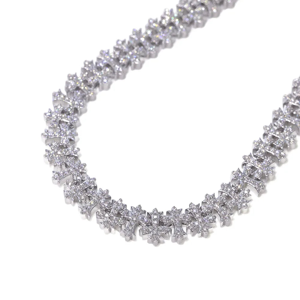 Iced Out CZ Cross Bracelet