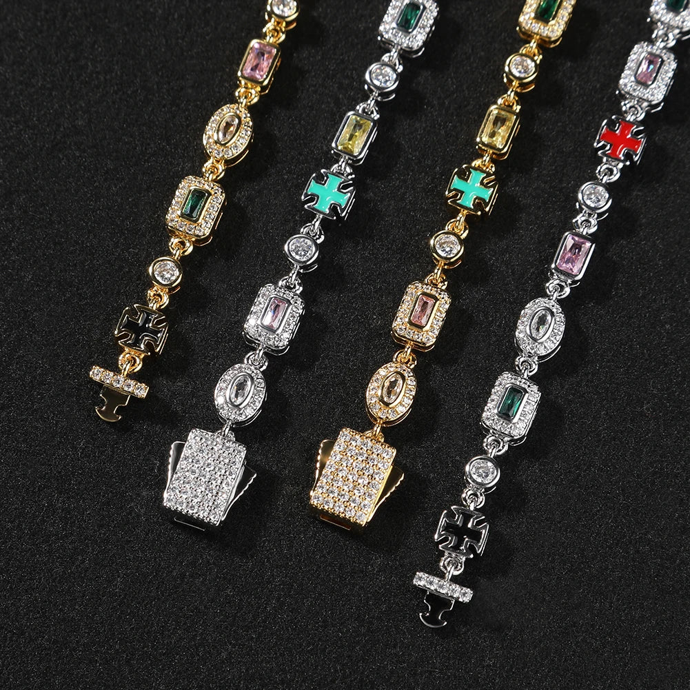 Cross Gem Bracelet