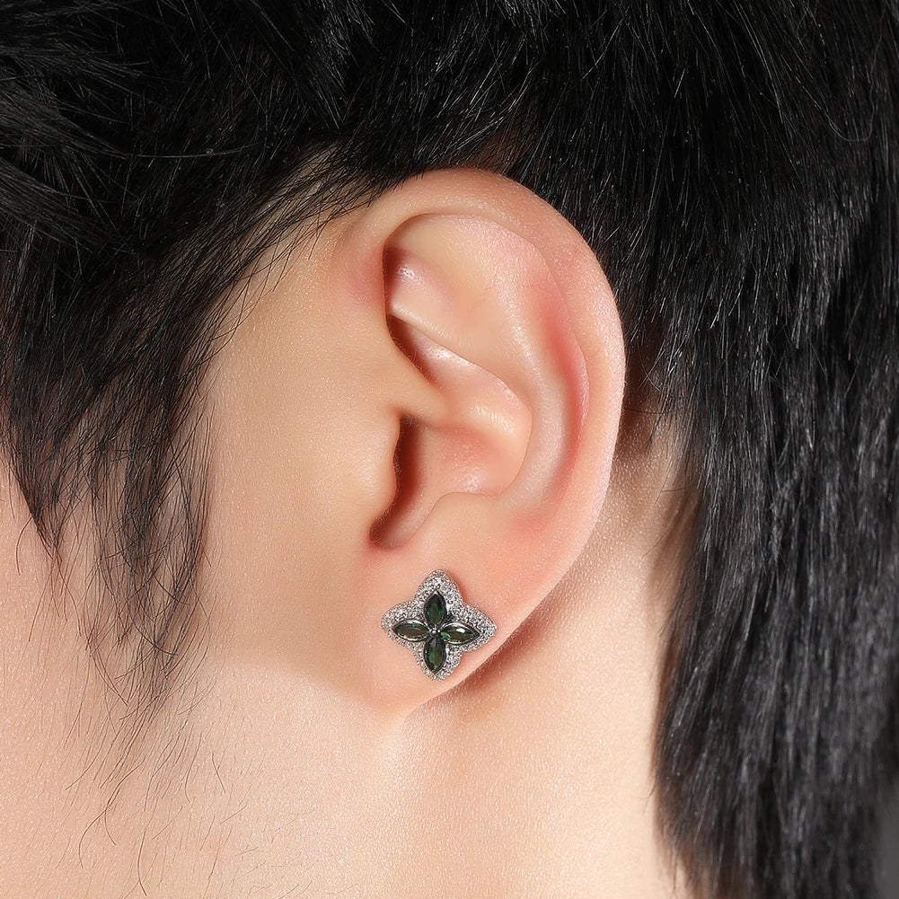 Iced Clover Earrings