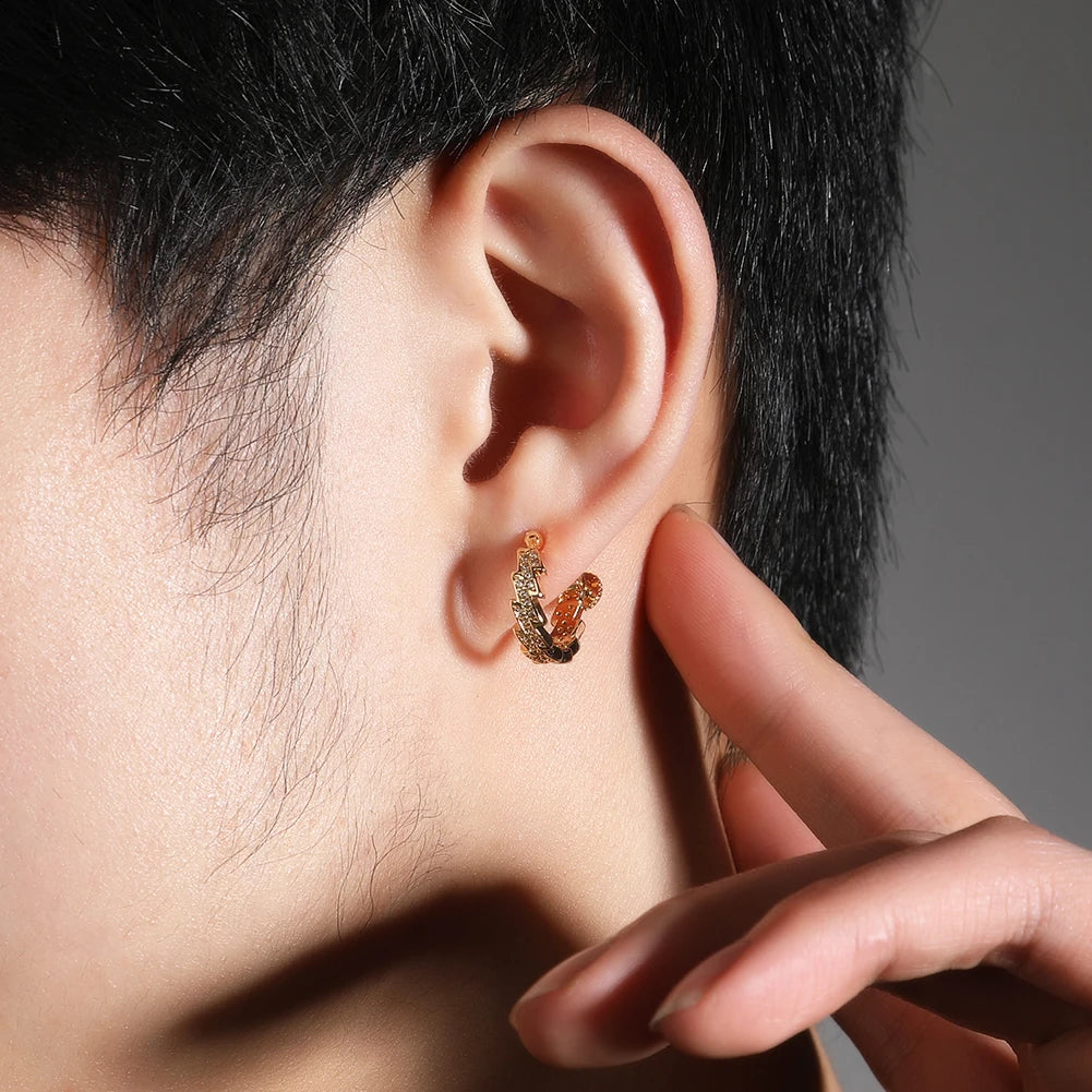 Zigzag Hoop Earrings
