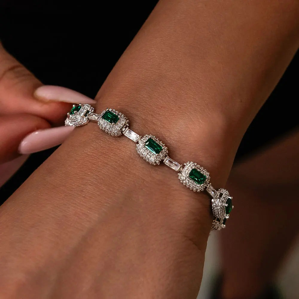 Baguette Emerald Bracelet