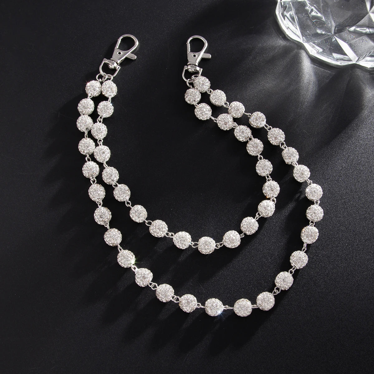 Iced Beaded Wallet Chain