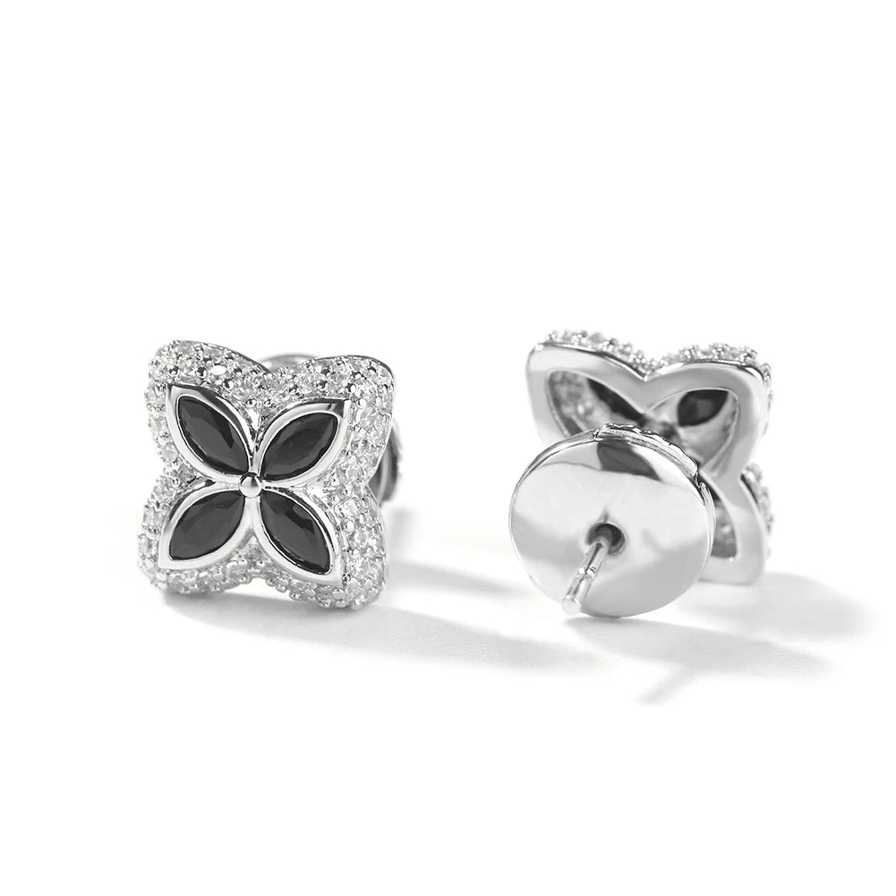Iced Clover Earrings