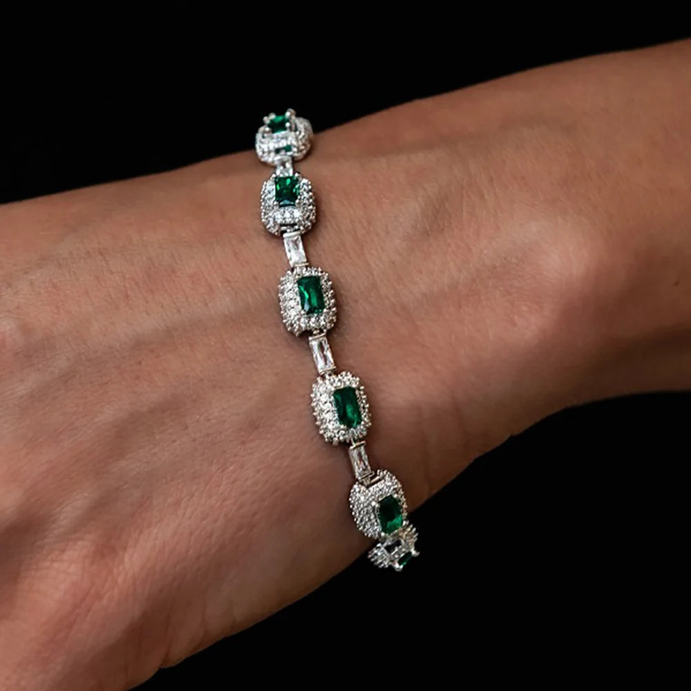 Baguette Emerald Bracelet