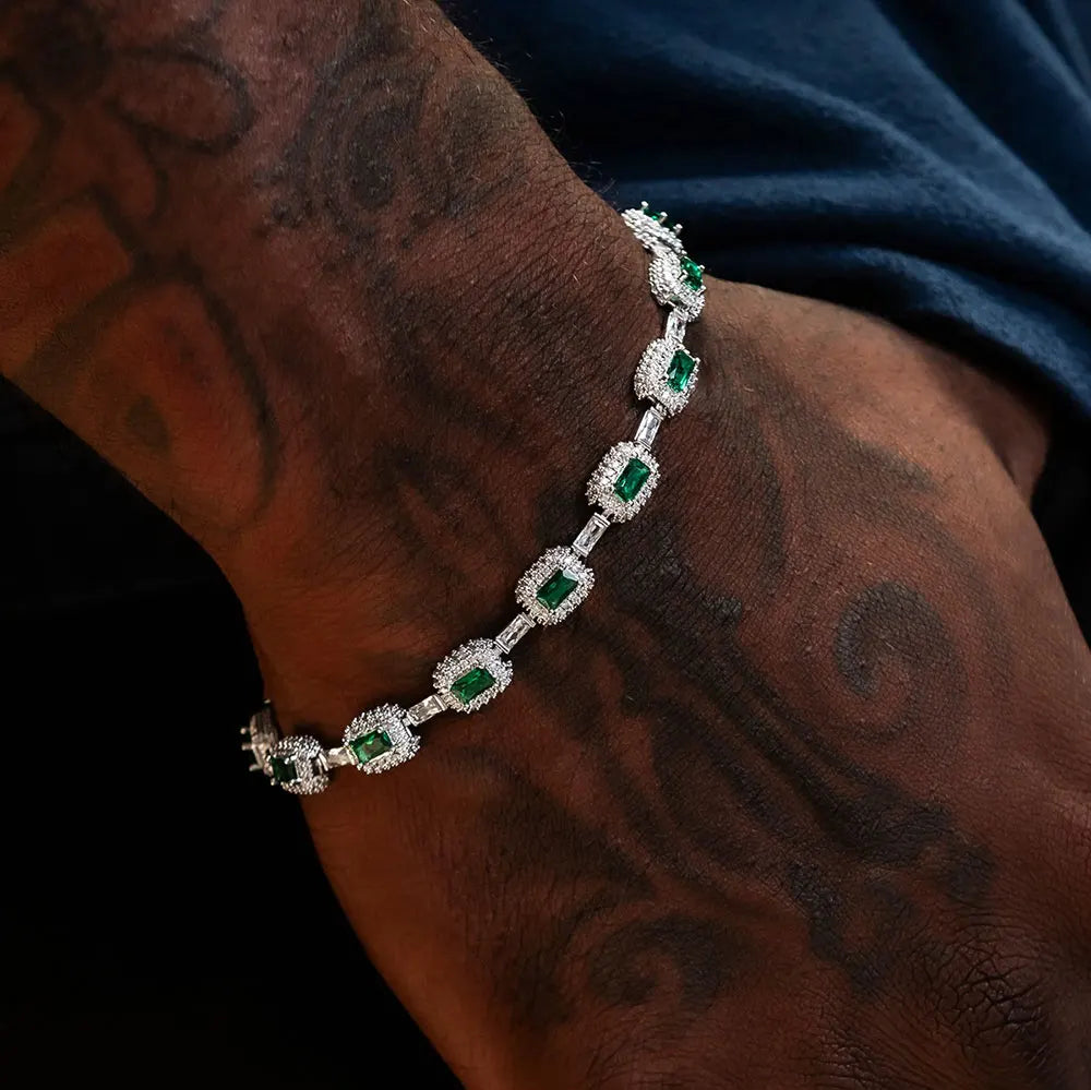Baguette Emerald Bracelet