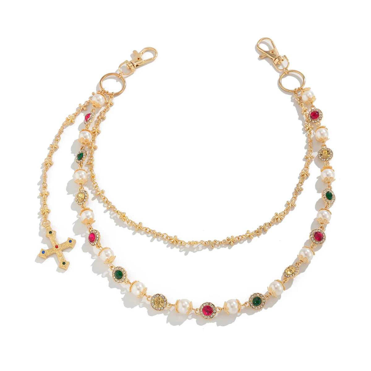 Cross Pearl Wallet Chain