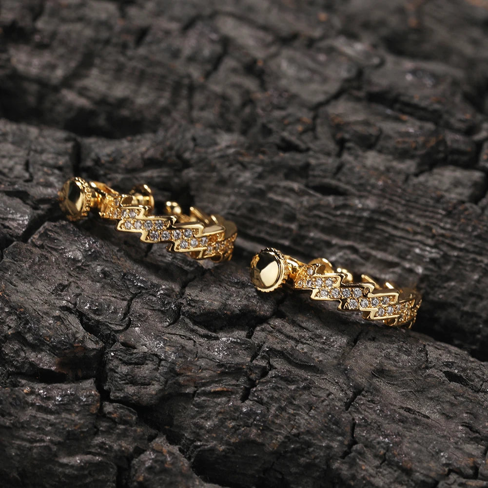 Zigzag Hoop Earrings
