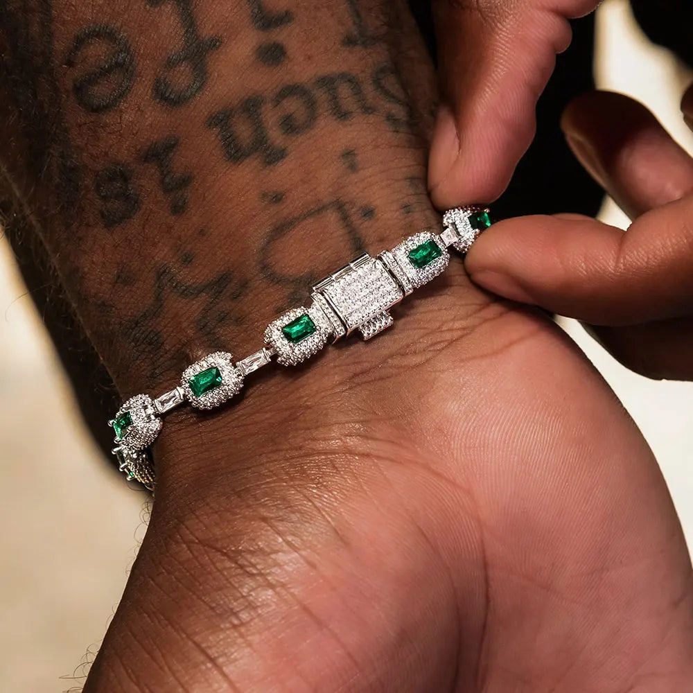Baguette Emerald Bracelet