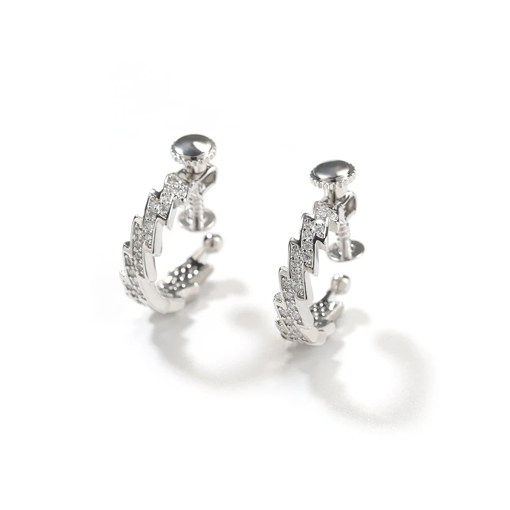 Zigzag Hoop Earrings