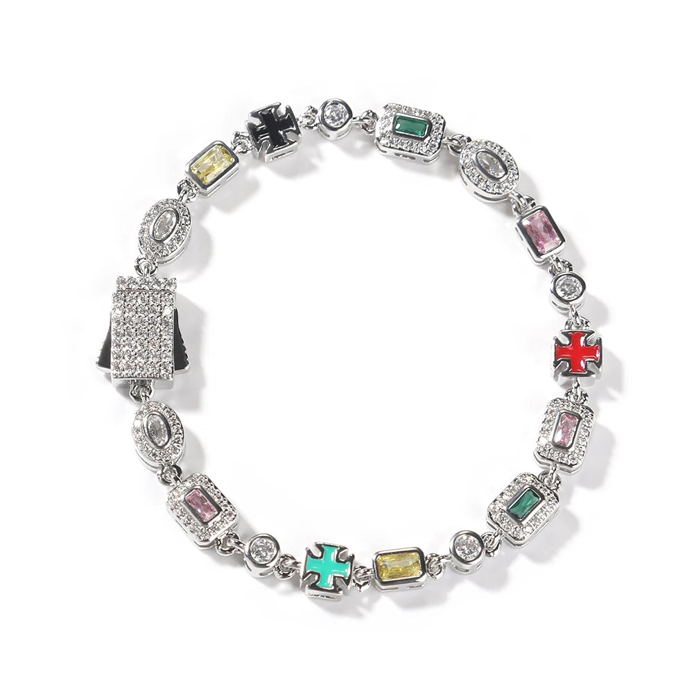 Cross Gem Bracelet