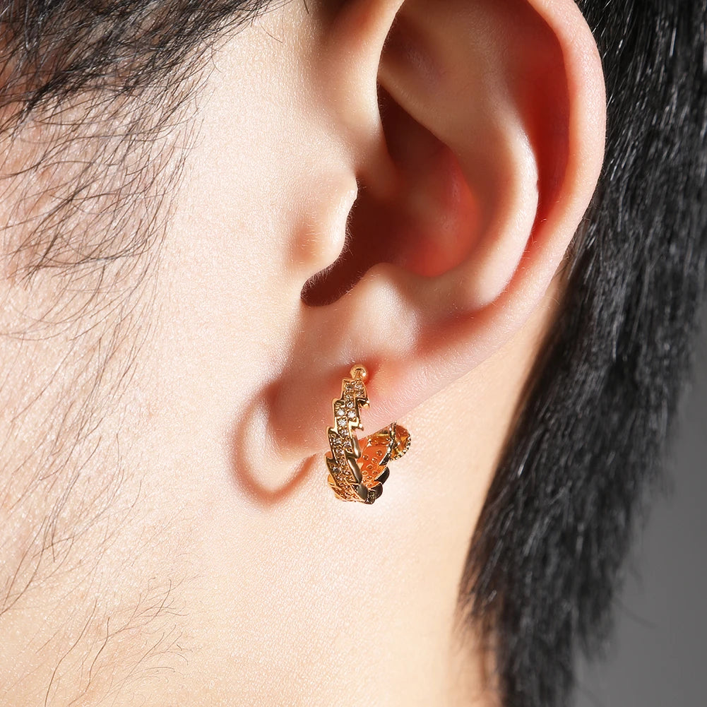 Zigzag Hoop Earrings