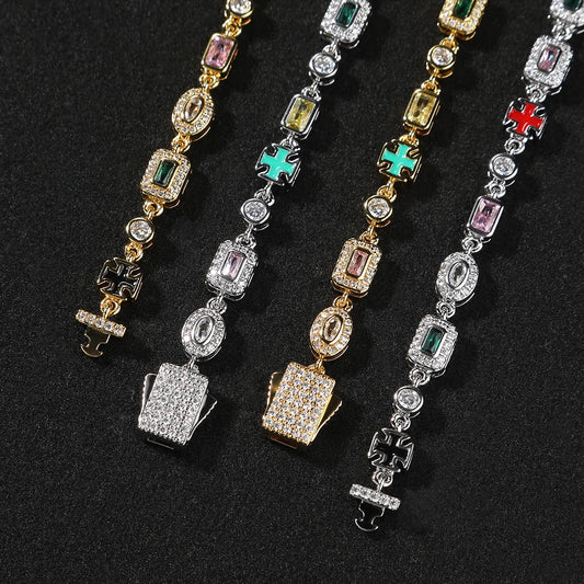 Cross Gem Bracelet