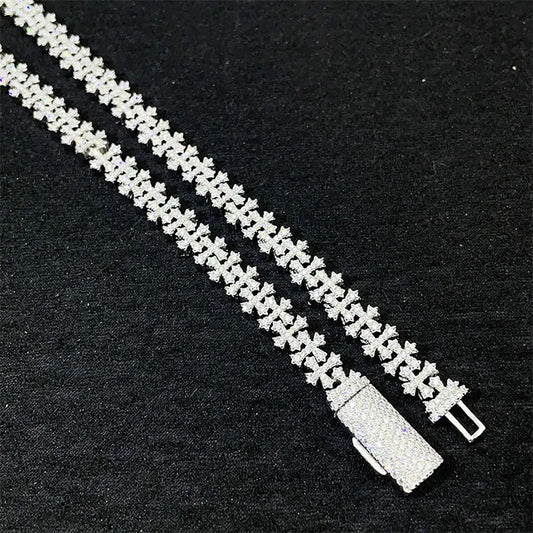 Iced Out CZ Cross Bracelet