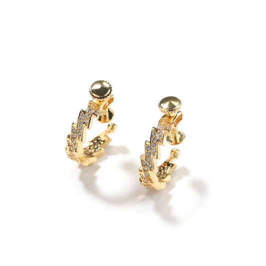 Zigzag Hoop Earrings
