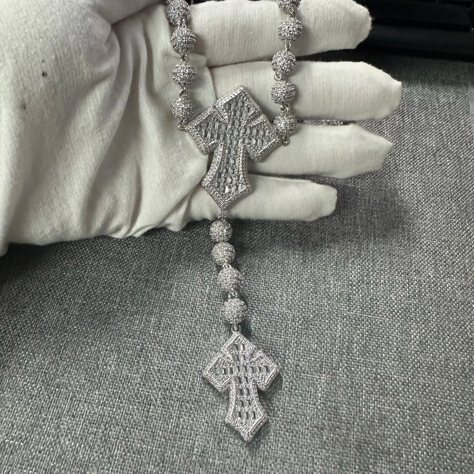 Baguette Cross Chain